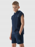 Șort de trening pentru băieți - bleumarin, 4F Sportswear