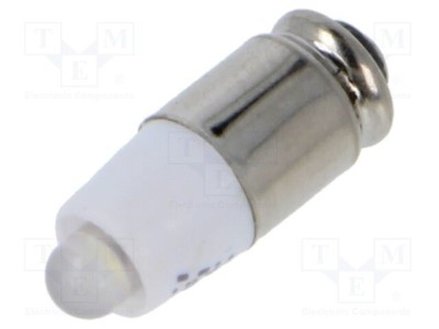 Lampă LED albă 28V EAO, 1 diodă, 750mcd, 16mm foto