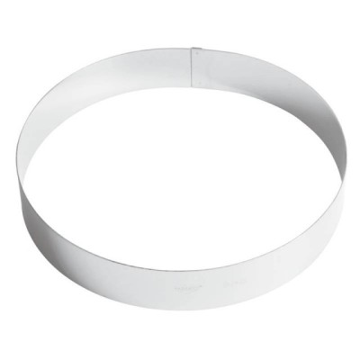 Inel inox tort 26 cm, h=4.5 cm foto