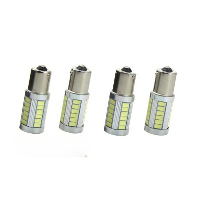 Set 4x Bec LED universal, auto BA15S, pentru bord, interior, numar, diverse foto