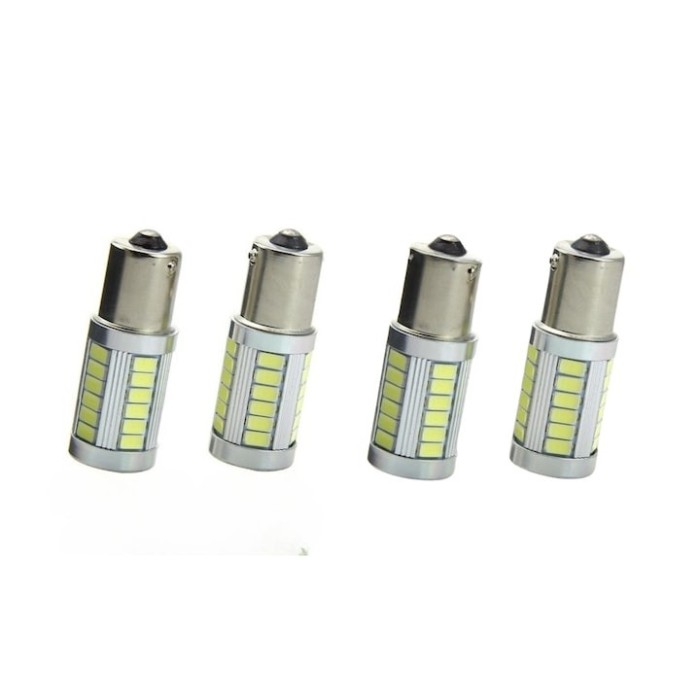 Set 4x Bec LED universal, auto BA15S, pentru bord, interior, numar, diverse
