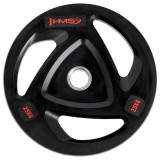 Greutate Olimpica cauciucata HMS TOX25, 25 kg/51 mm,