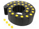Ghidaj cu lanț BREVETTI MEDIUM 1m raza &icirc;ndoire 200mm negru
