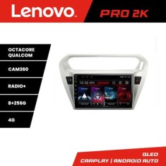 Navigatie Peugeot 301 Citroen C-Elisee Lenovo Kit-301 8 core QLED 2K 8+256 360 Android Waze USB Navigatie Internet Youtube Radio v1 CarStore Technolog