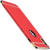 Husa IPAKY Glamour Fashion Look 3 in 1 Hybrid cu Insertie Aurie - Iphone X (Red)