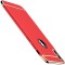 Husa IPAKY Glamour Fashion Look 3 in 1 Hybrid cu Insertie Aurie - Iphone X (Red)