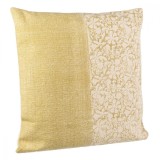 Perna decorativa din bumbac alb galben Larissa 60x60 cm