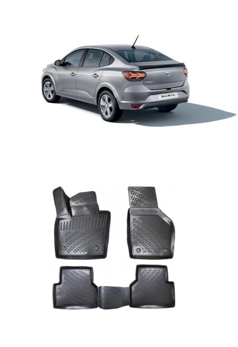 Set Covorase Auto Cauciuc Umbrella Pentru Dacia Logan III Sedan 2020-2024