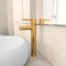 vidaXL Baterie mixer de baie, auriu, 12x30 cm 149089