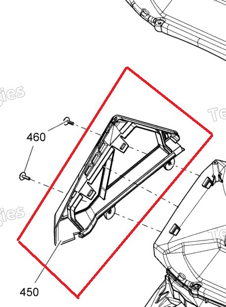 Filtru aer dreapta Ski-Doo Cod Produs: MX_NEW 508000730SK