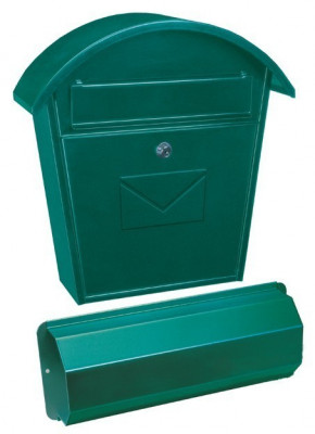 Cutie poștală Aosta Set cu suport ziare verde foto