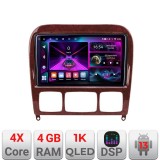 Navigatie Mercedes Clasa S 1998-2005 A-220 4+64 InCell Display 1K Android Waze USB Navigatie Internet Youtube Radio