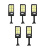 Cumpara ieftin BZRSH Set 5 Lampi Solare LED 40W, 160 LED COB, Senzor Miscare, Telecomanda, 3 Moduri