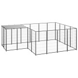 Cumpara ieftin Padoc pentru caini, negru, 6,05 m&sup2;, otel