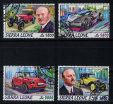 SIERRA LEONE 2018 - Automobile Citroen, aniversare 140 de ani /serie completa, Stampilat