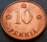 Cumpara ieftin Moneda istorica 10 PENNIA - FINLANDA, anul 1938 *cod 4329 - excelenta, Europa