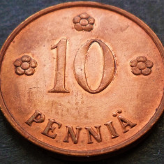 Moneda istorica 10 PENNIA - FINLANDA, anul 1938 *cod 4329 - excelenta