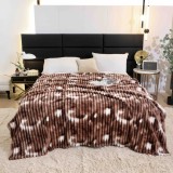 Cumpara ieftin Patura cocolino gofrata 200x230cm Jojo Home,maro-alba-F060