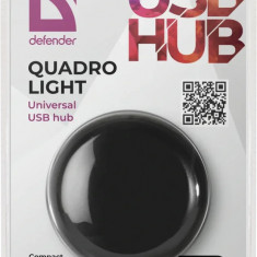 Hub Defender Quatro Light 4xUSB 2.0 Negru