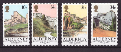 Alderney 1986 - Cetati, serie neuzata foto