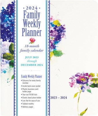 2024 Hydrangeas Family Weekly Planner foto