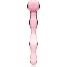 Dildo Anal din Cristal Roz 18 cm &ndash; Nebula Series by Ibiza, Model 13, Borosilicat, Design Premium