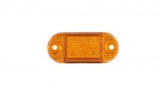 Lampa Gabarit LED Ovala FT-062Z Galbena 12V-30V, Omologare E9, 65mm x 18mm, 2 LED-uri, Durata 50.000 ore