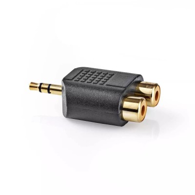 Adaptor Audio Stereo Jack 3.5 mm tata - 2x RCA mama aurit Nedis foto