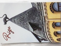 XG Magnet frigider - tematica turistica - Letonia - Riga - Casa cu pisici