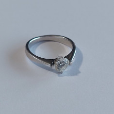 Inel din platina cu diamant (GF46)