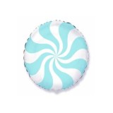 Balon Folie Rotund Candy Pastel Bleu 45 cm