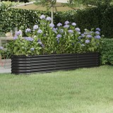 vidaXL Strat &icirc;nălțat grădină 224x40x36 cm oțel vopsit electrostatic