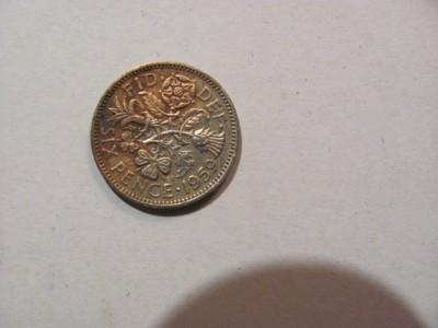 CY - 6 pence 1959 Marea Britanie Anglia foto