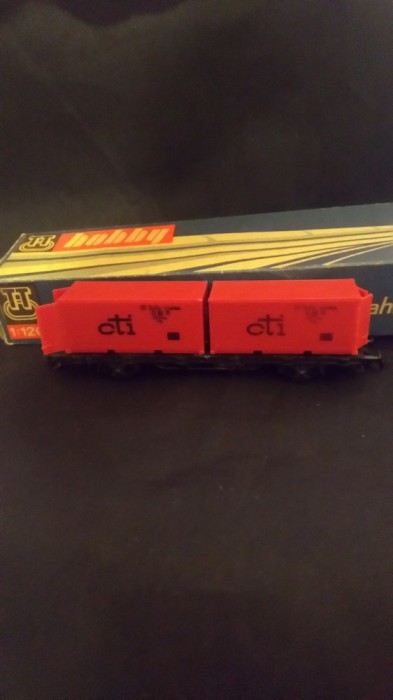 Vagon containere TT anii 80 + cutia