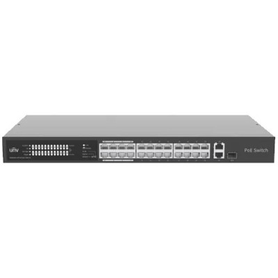 Switch 24 porturi PoE, 1 port Gigaethernet, 1 port Combo - UNV NSW2020-24T1GT1GC-POE-IN foto