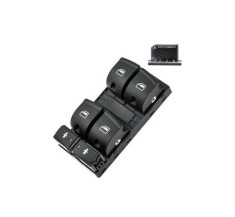 Comutator geam usa fata AUDI A3 (8P), 05.2003-2012; A6 (C6), 05.2004-2011; Q7 (4L), 2005-07.2015, partea Stanga, cu 4 butoane