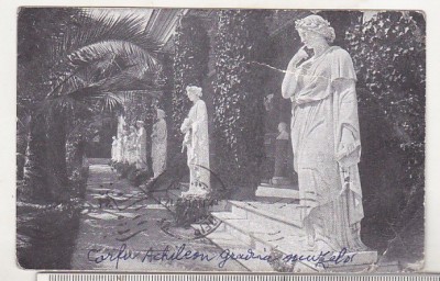 bnk cp Grecia Corfu - carte postala circulata catre Pitesti 1933 foto