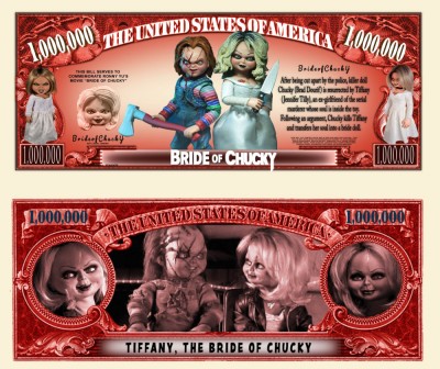 !!! SUA = FANTASY NOTE (TJ6) = DESENE ANIMATE : BRIDE OF CHUCKY - 2024 - UNC foto