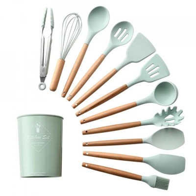 Set ustensile silicon gatit bucatarie foto