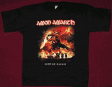 Tricou Amon Amarth - Surtur Rising,Jomsviking si craniu ,calitate 180 grame, L, S, XL, XS, XXL, Negru