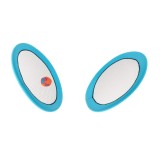Set 2 palete 44 cm cu mingi de panza si plastic, multicolor