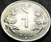 Moneda 1 RUPIE - INDIA, anul 2013 * cod 3417 = UNC, Asia