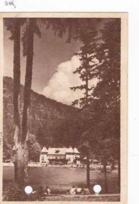 AMS - ILUSTRATA 1327, TUSNAD - STRANDUL , ANUL 1953, cu perforari foto