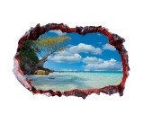 Cumpara ieftin Autocolant decorativ, Gaura in perete, Multicolor, 85 cm, 677STC-1, animale si pasari, Oem