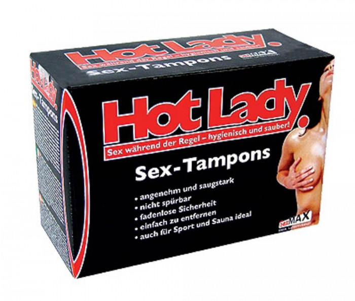 Hot Lady Sex - Tampoane pentru Sex in Timpul Menstruației, (cutie cu 8 buc.)