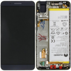 Huawei Honor 7i, ShotX (ATH-U01) Capac frontal modul display + LCD + digitizer + baterie albastru 02350NSJ