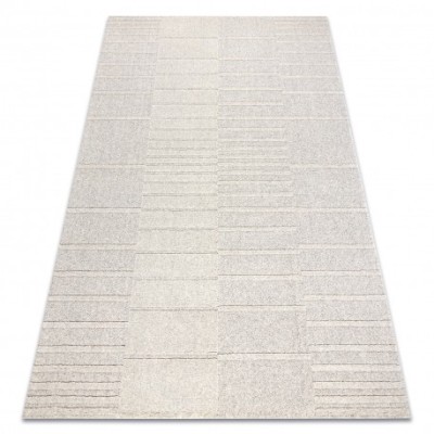 Covor din l&amp;acirc;nă FLUX 461.3.AE121 OSTA - Geometric, structural, loft bej / gri, 240x340 cm foto