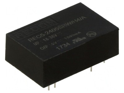 Convertor DC/DC 5W 18-36V la 5V 1A DIP24 foto