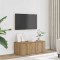 vidaXL Dulap TV, stejar artizanal, 80x34x30 cm, lemn prelucrat
