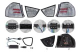 Set lampi spate, stopuri Bmw Seria 3, 08.2012, Sedan, montare spate, stanga+dreapta, indicator dinamic; LED; crom, fumuriu; Tuning; Omologare ECE,